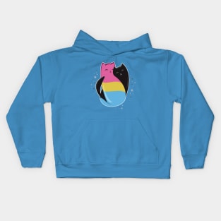 Pansexual Cat LGBT Pride Flag Kids Hoodie